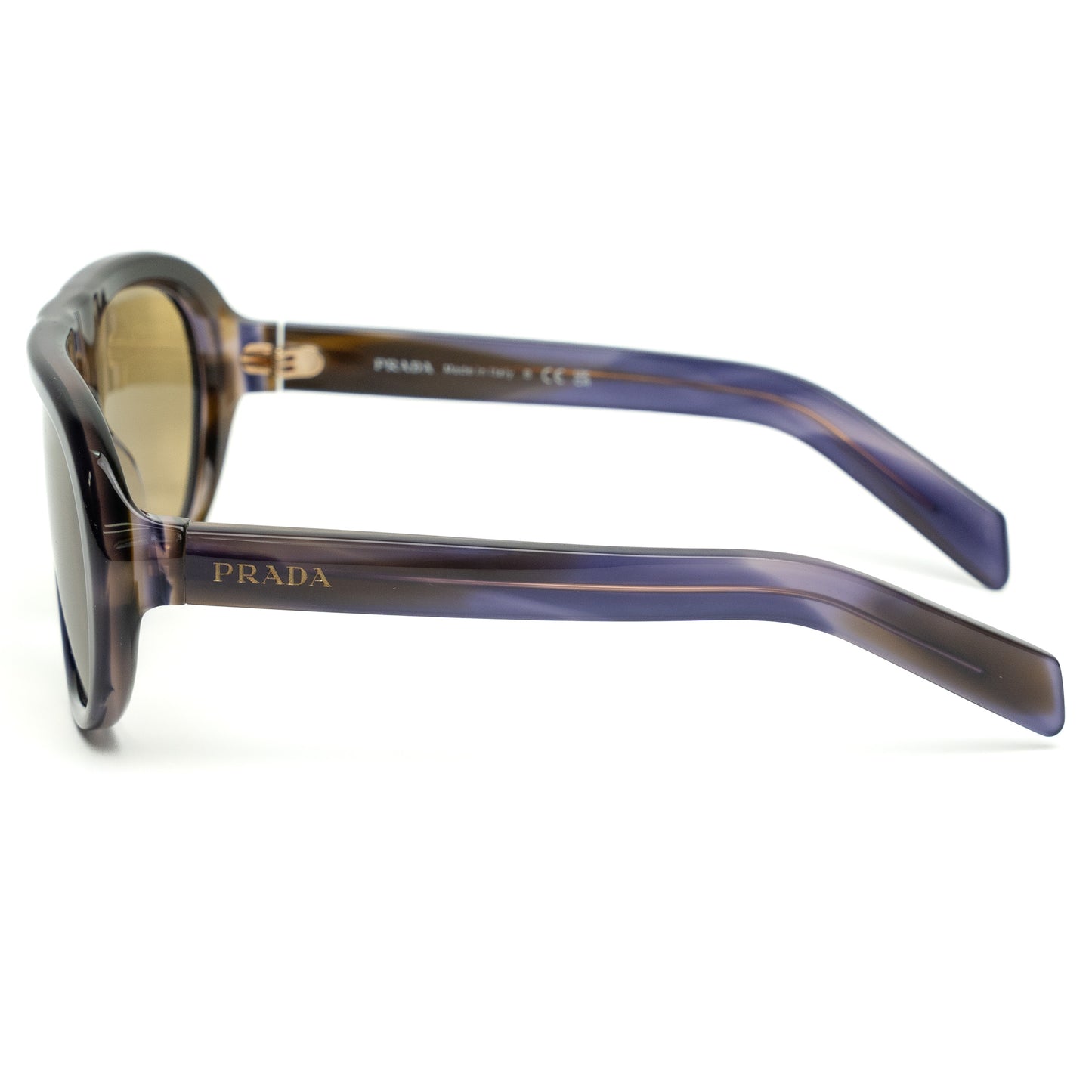 Prada PR C05S Brown Acetate Sunglasses