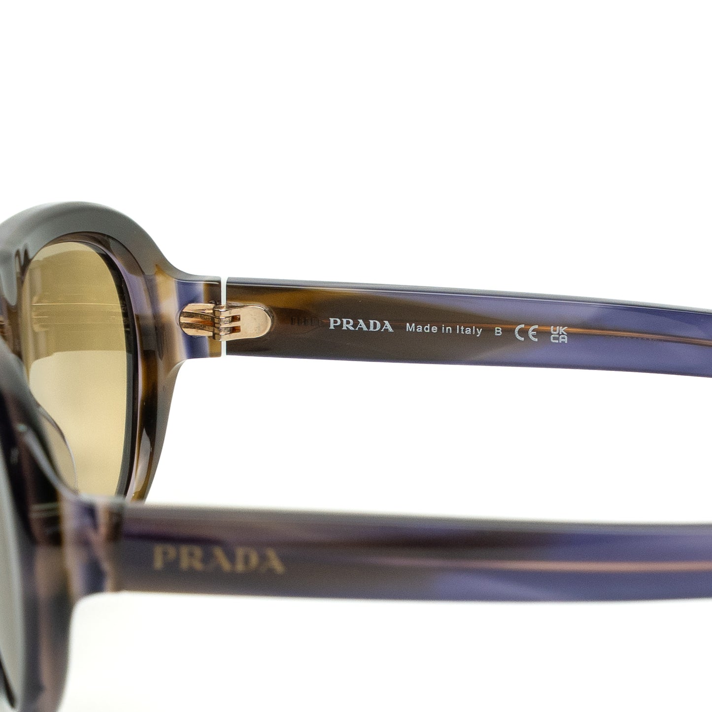Prada PR C05S Brown Acetate Sunglasses