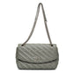 Balenciaga Grey Quilted Chain Shoulder Bag