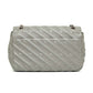 Balenciaga Grey Quilted Chain Shoulder Bag