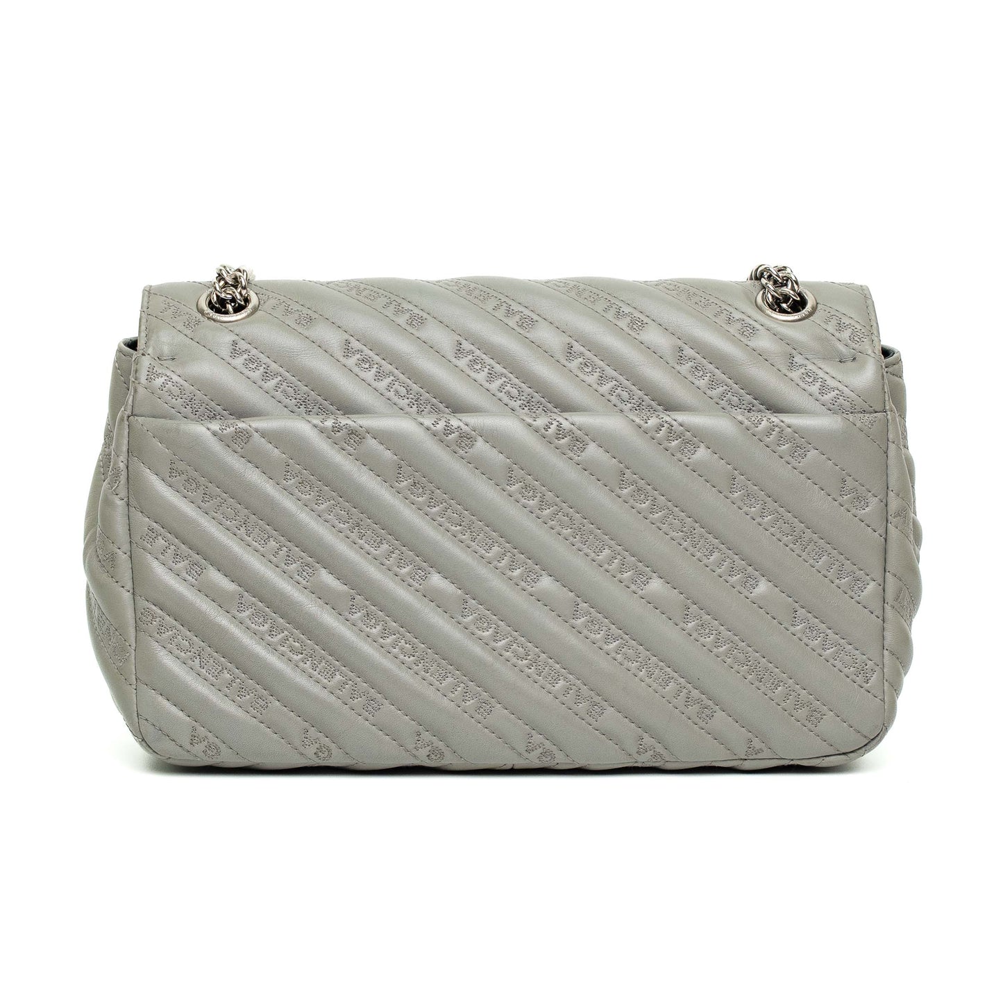 Balenciaga Grey Quilted Chain Shoulder Bag