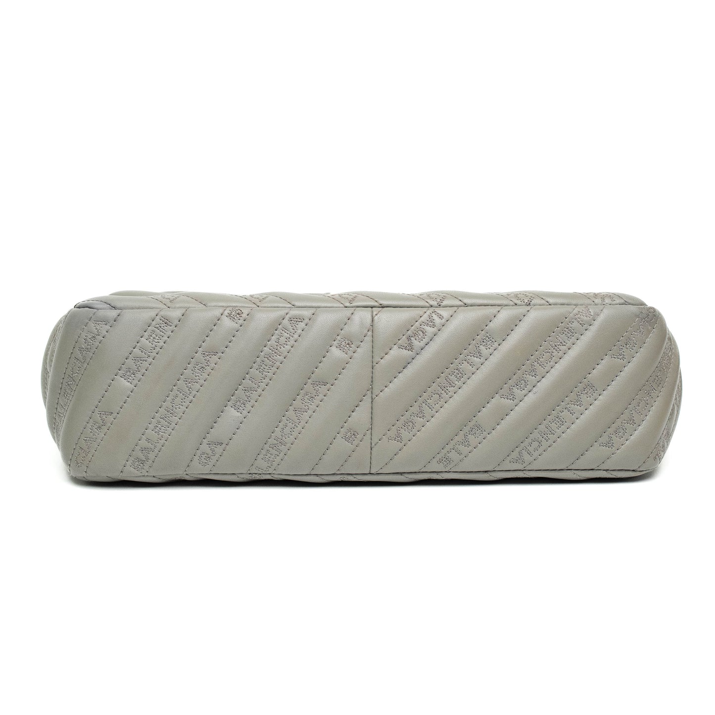 Balenciaga Grey Quilted Chain Shoulder Bag