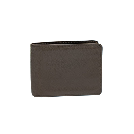 Louis Vuitton Brown Taiga Leather Wallet