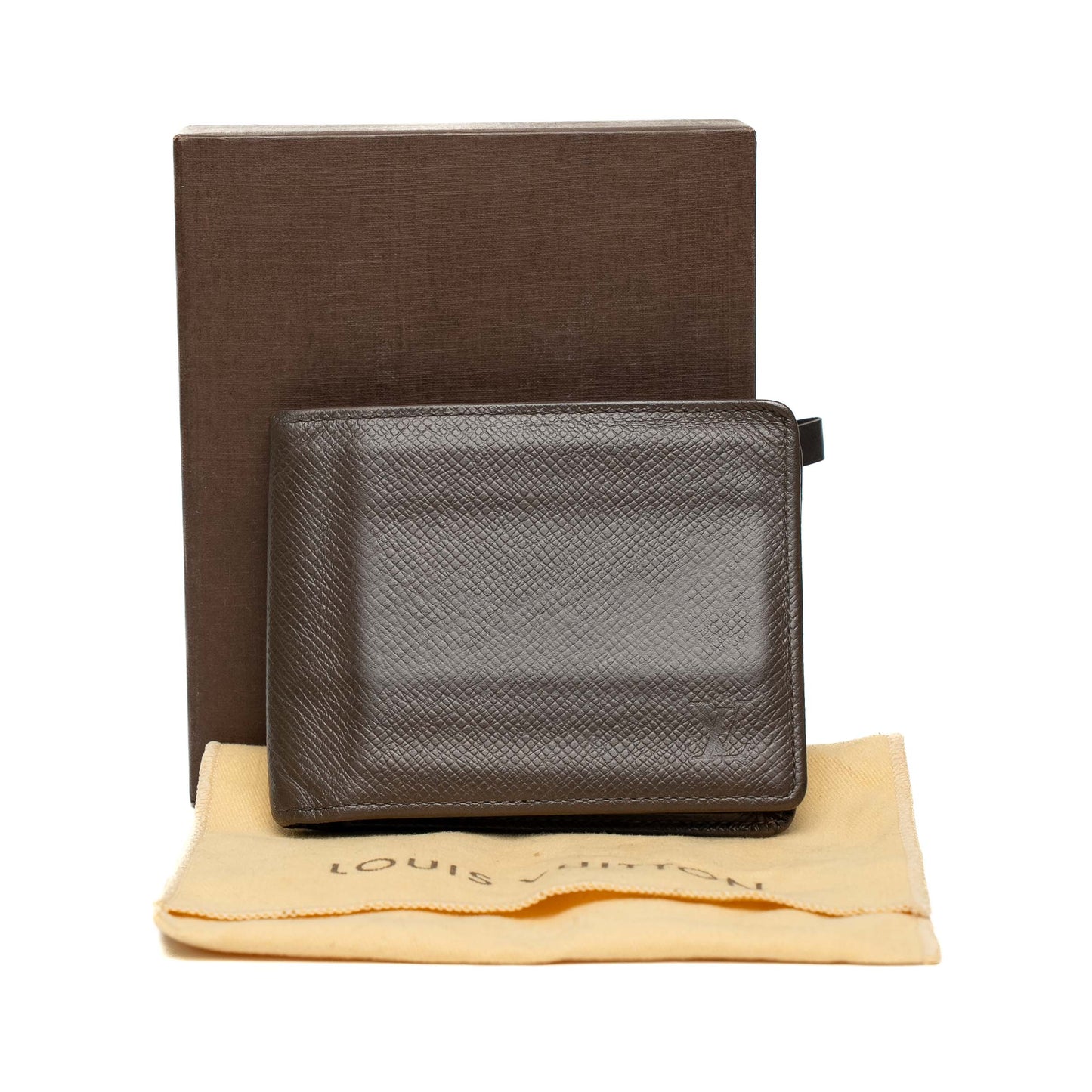 Louis Vuitton Brown Taiga Leather Wallet
