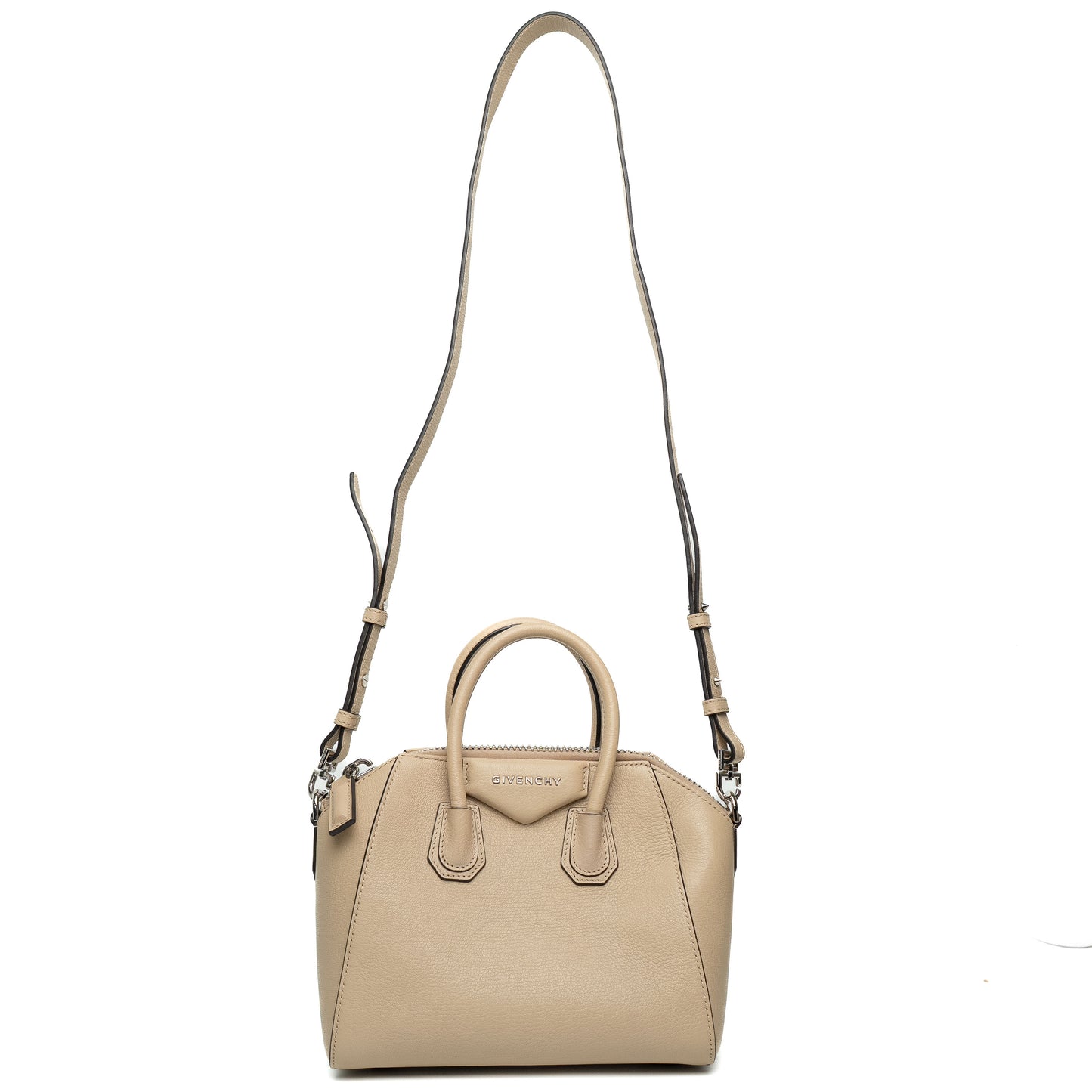Givenchy Mini Antigona Beige Leather Bag