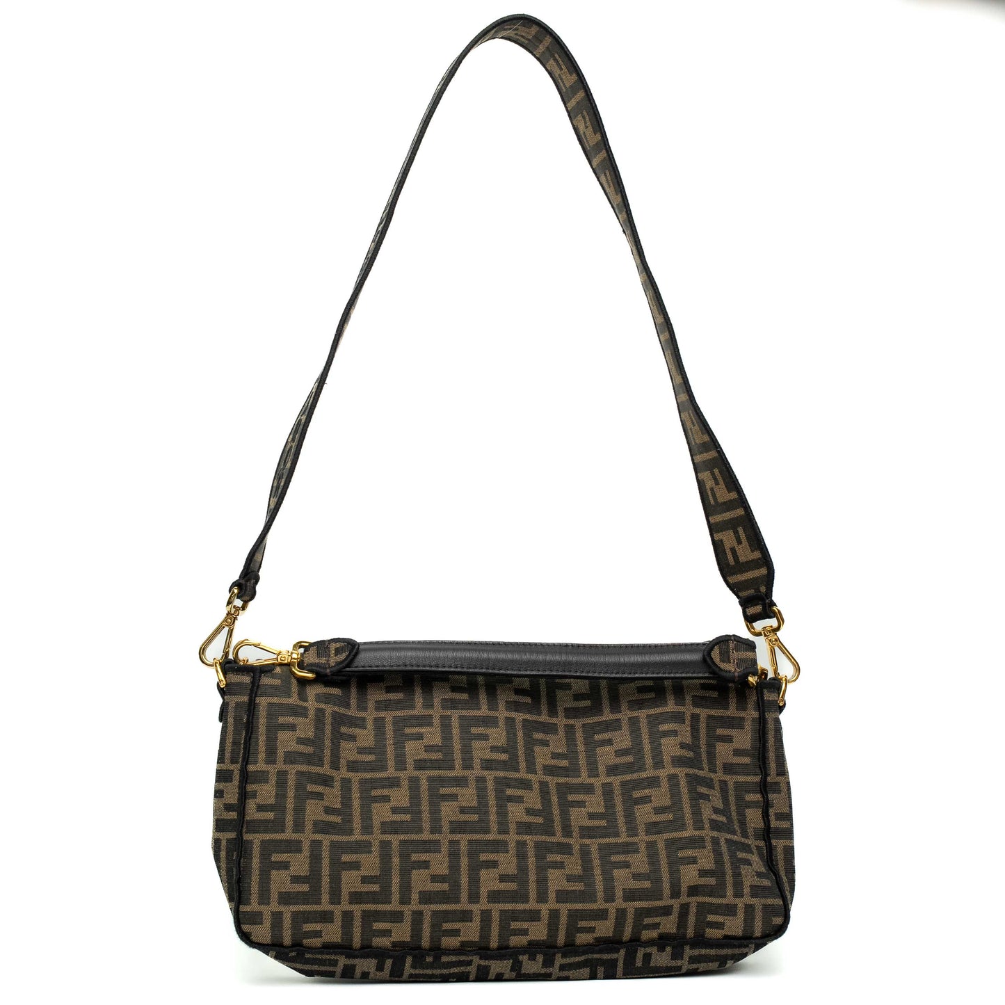 Fendi Baguette Brown FF Canvas Bag