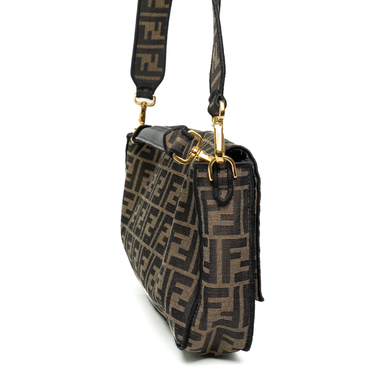 Fendi Baguette Brown FF Canvas Bag