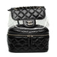 Chanel Black Quilted Leather PVC Backpack