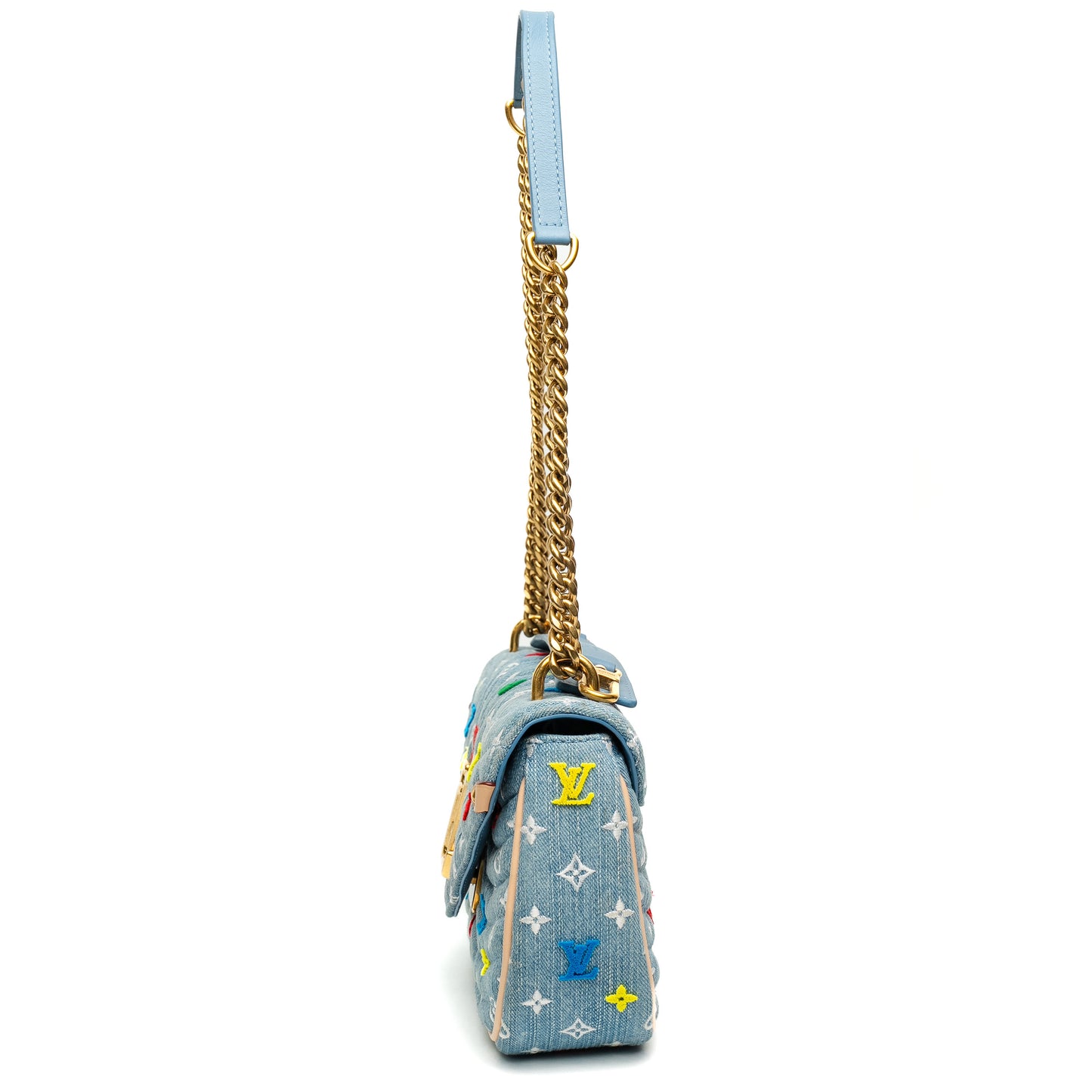 Louis Vuitton Denim New Wave Chain Bag