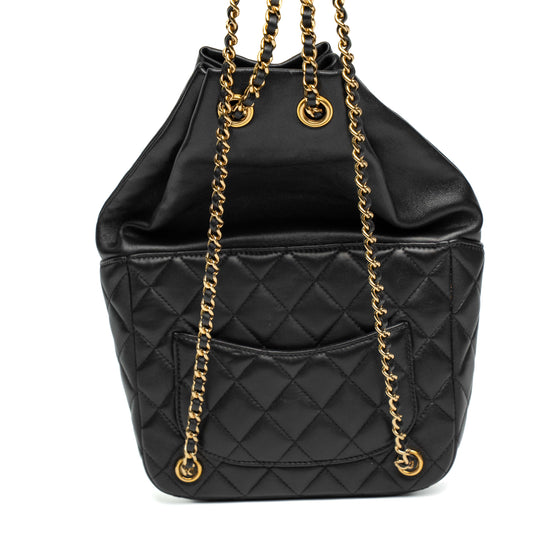 Chanel Seoul Black Quilted Backpack