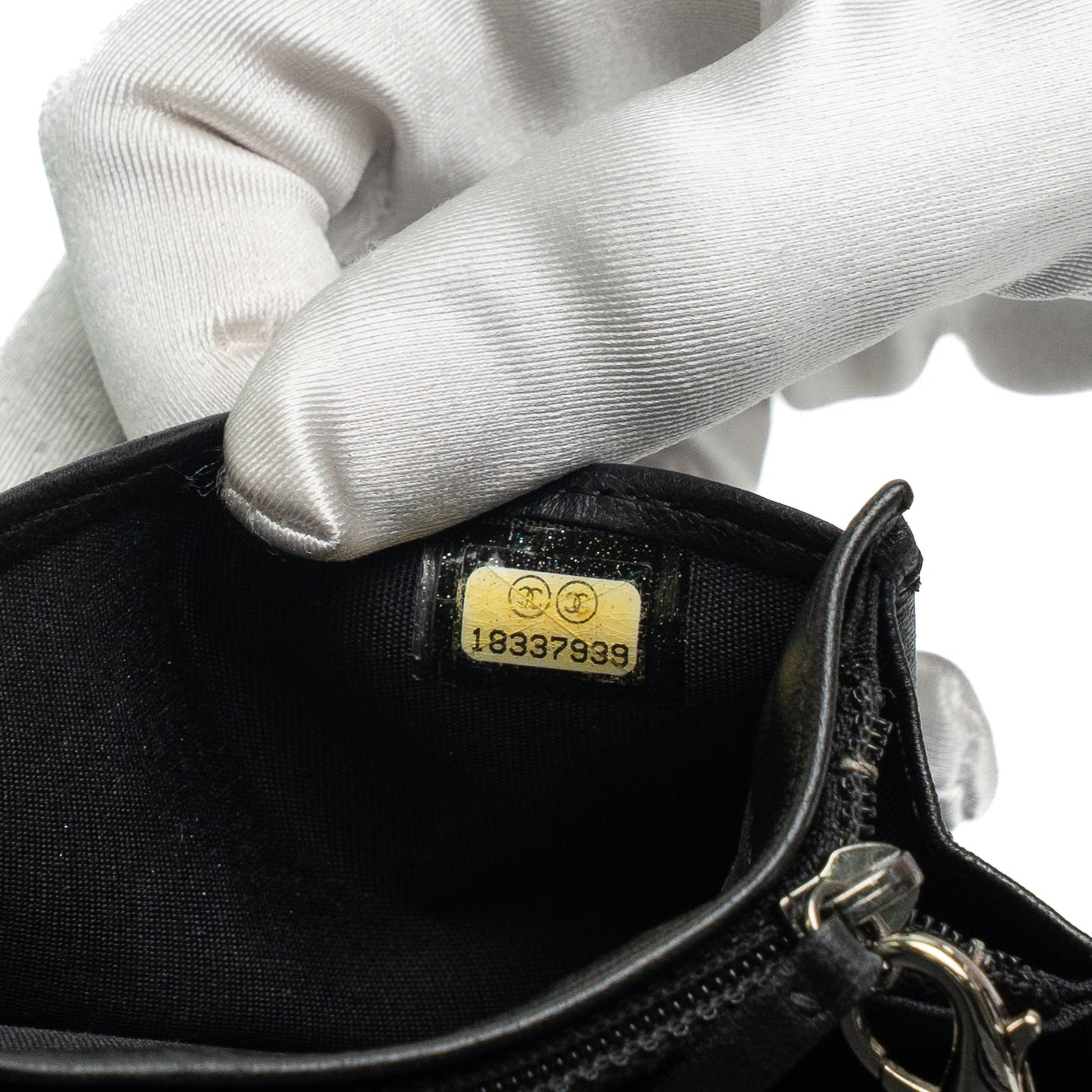 Chanel Boy Black Quilted Chain Wallet