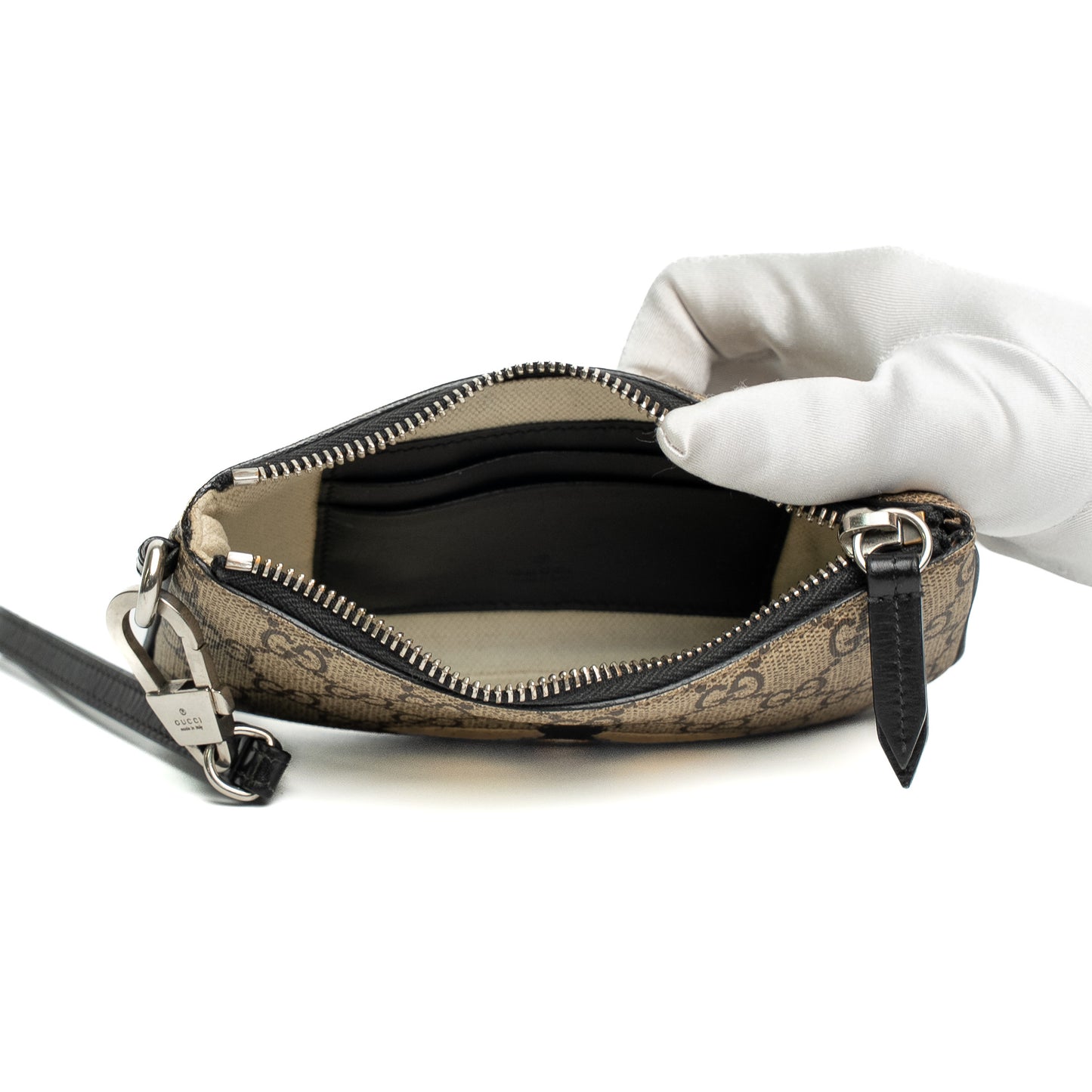 Gucci GG Beige Ivory Chain Wallet