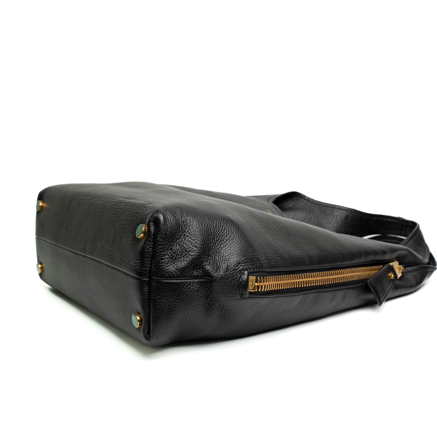 Tom Ford Black Leather Tote Bag