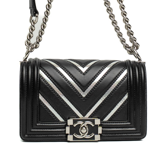 Chanel Boy Chevron Mini Shoulder Bag