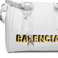 Balenciaga Monday White Leather Bowling Bag