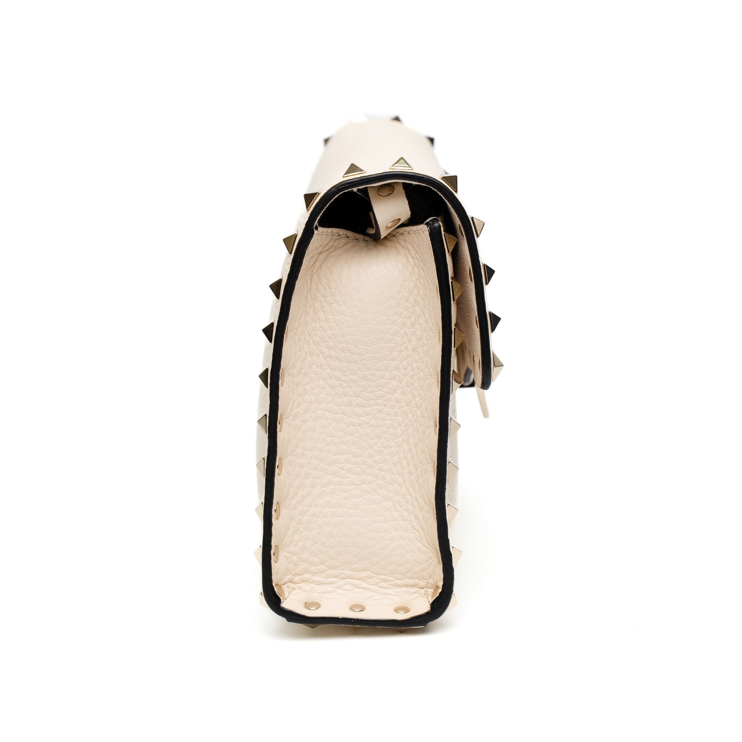 Valentino Rockstud Cream Shoulder Bag