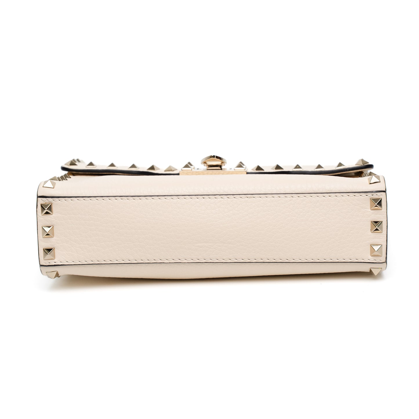 Valentino Rockstud Cream Shoulder Bag