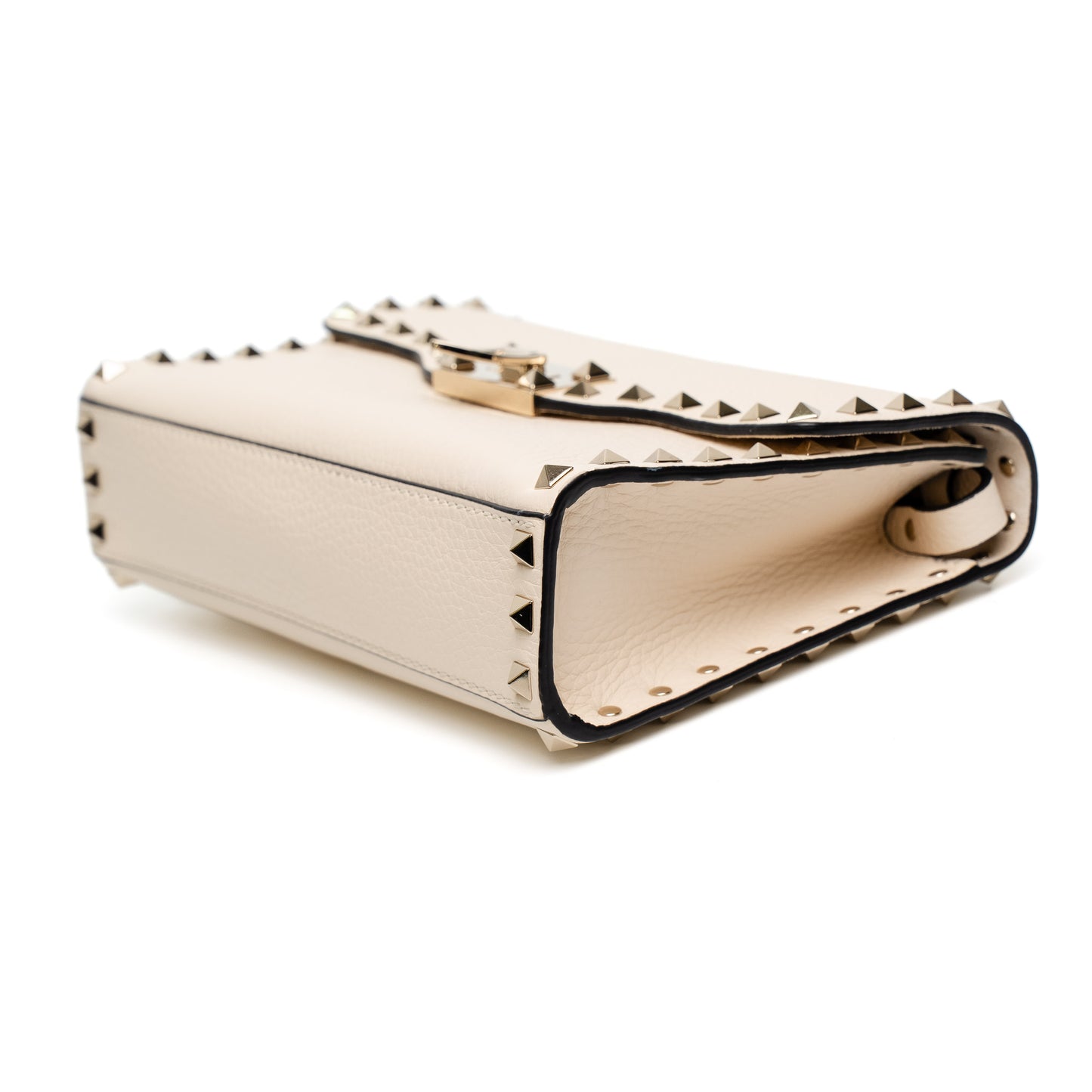 Valentino Rockstud Cream Shoulder Bag