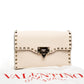 Valentino Rockstud Cream Shoulder Bag