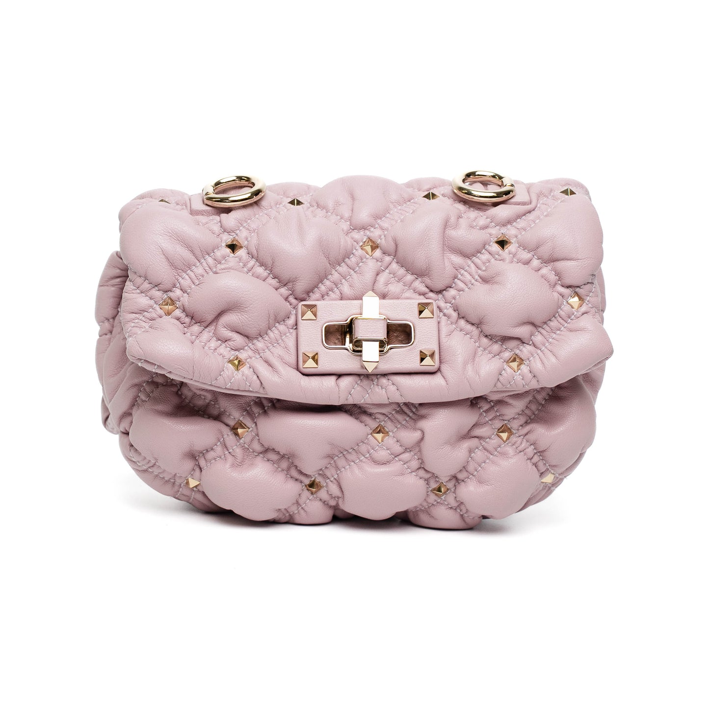 Valentino Pink Rockstud Shoulder Bag