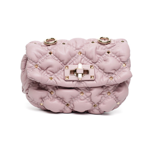 Valentino Pink Rockstud Shoulder Bag