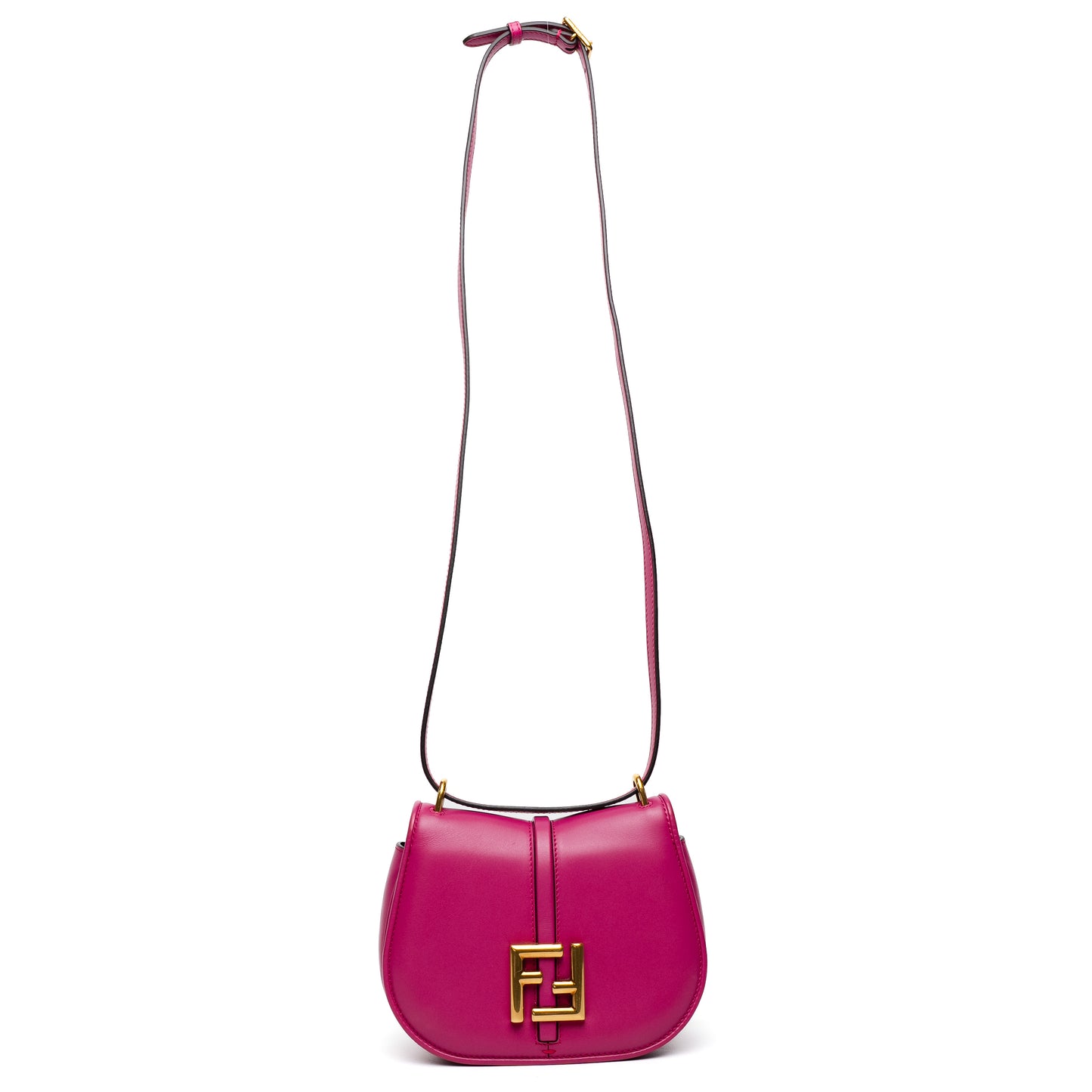 Fendi Pink Leather Shoulder Bag