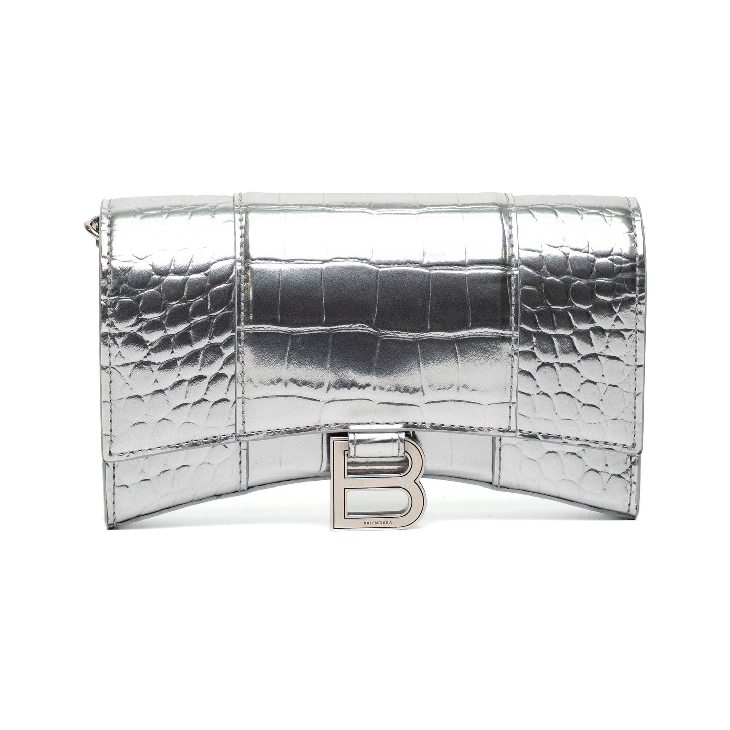Balenciaga Metallic Hourglass Chain Bag