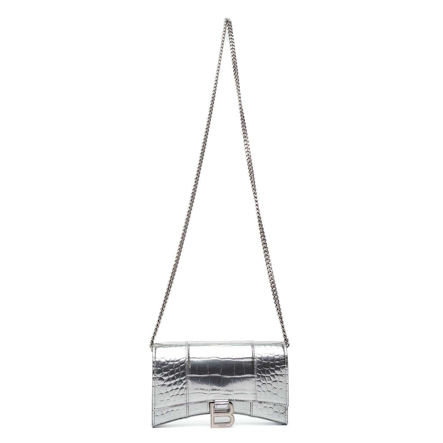 Balenciaga Metallic Hourglass Chain Bag