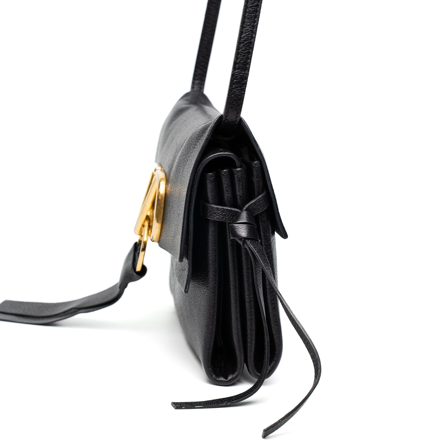 Valentino V Ring Black Crossbody Bag
