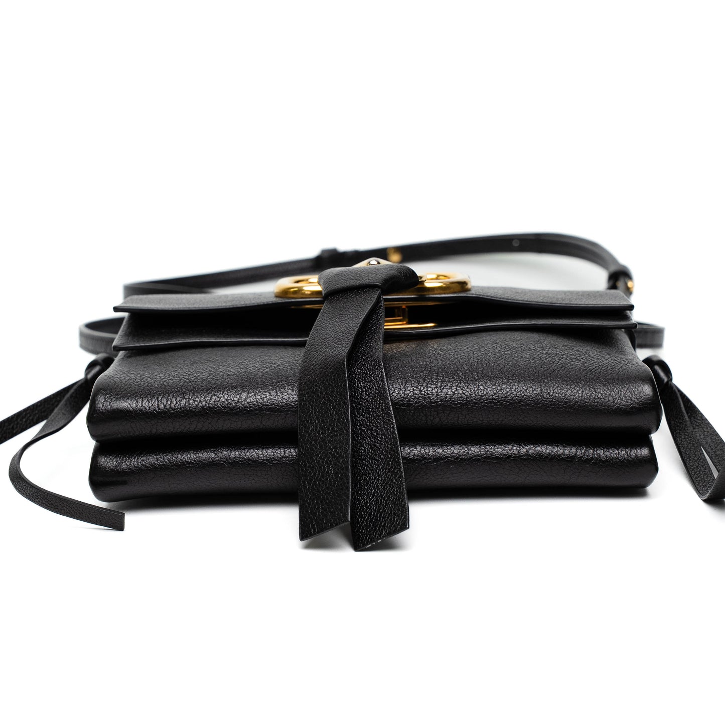 Valentino V Ring Black Crossbody Bag