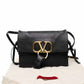 Valentino V Ring Black Crossbody Bag