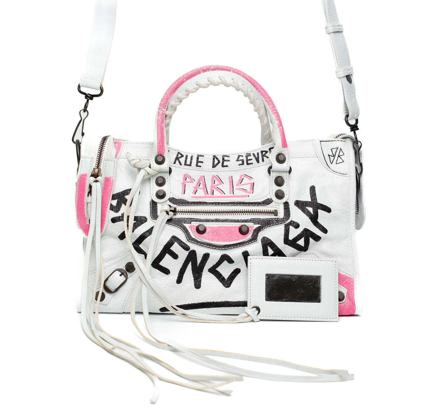 Balenciaga Mini City Graffiti Two Way Bag