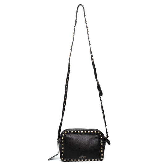 Valentino Rockstud Black Camera Bag
