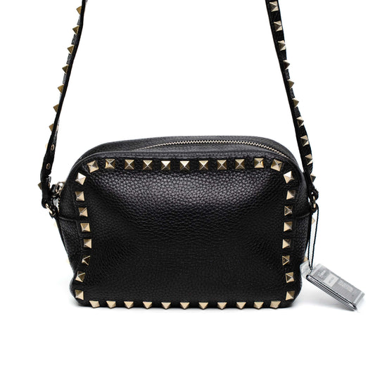 Valentino Rockstud Black Camera Bag