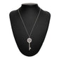 Tiffany & Co. Platinum Diamond Petals Key Necklace