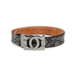 Ferragamo Gancini Black Calfskin Belt