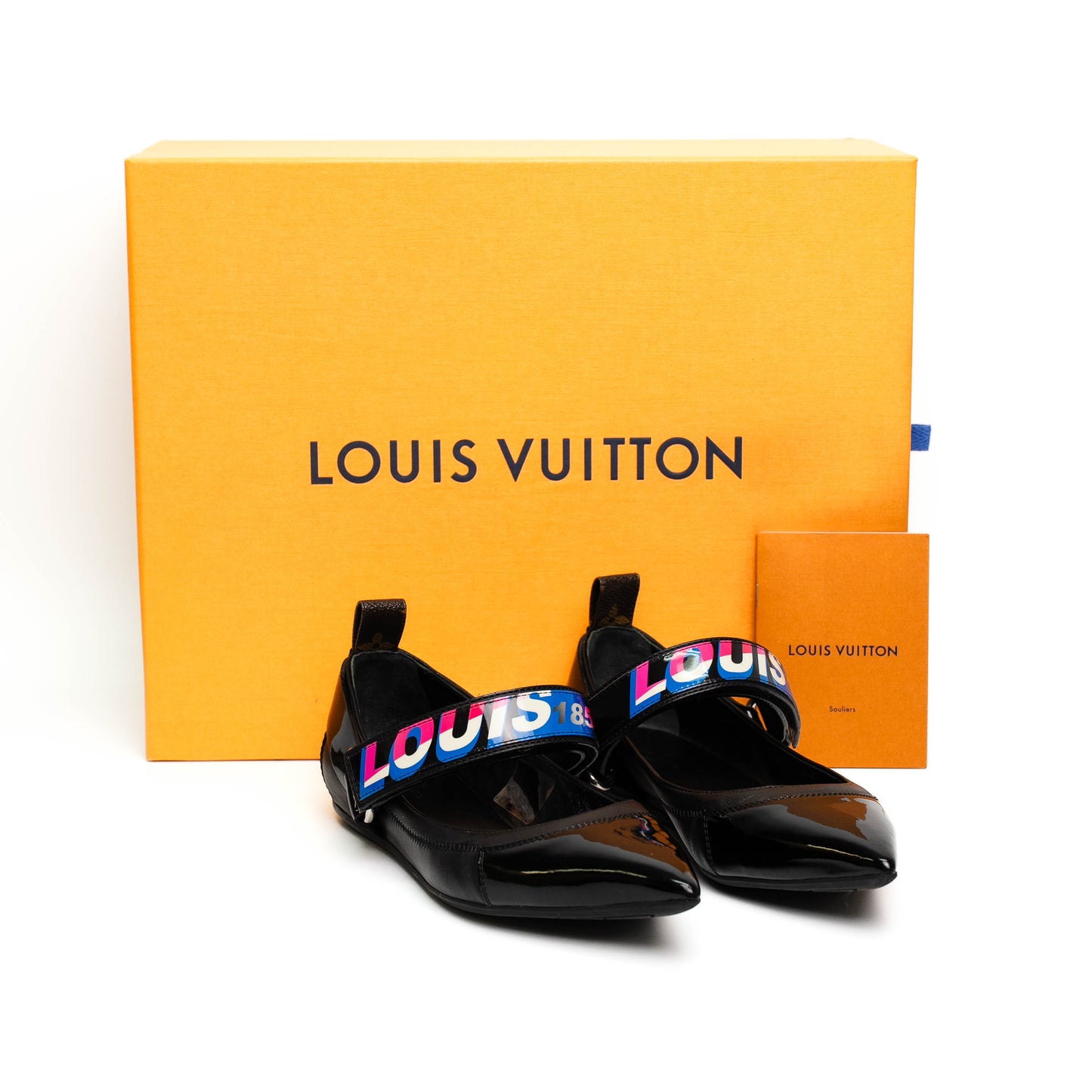 Louis Vuitton Race Logo Pointed Toe Flats