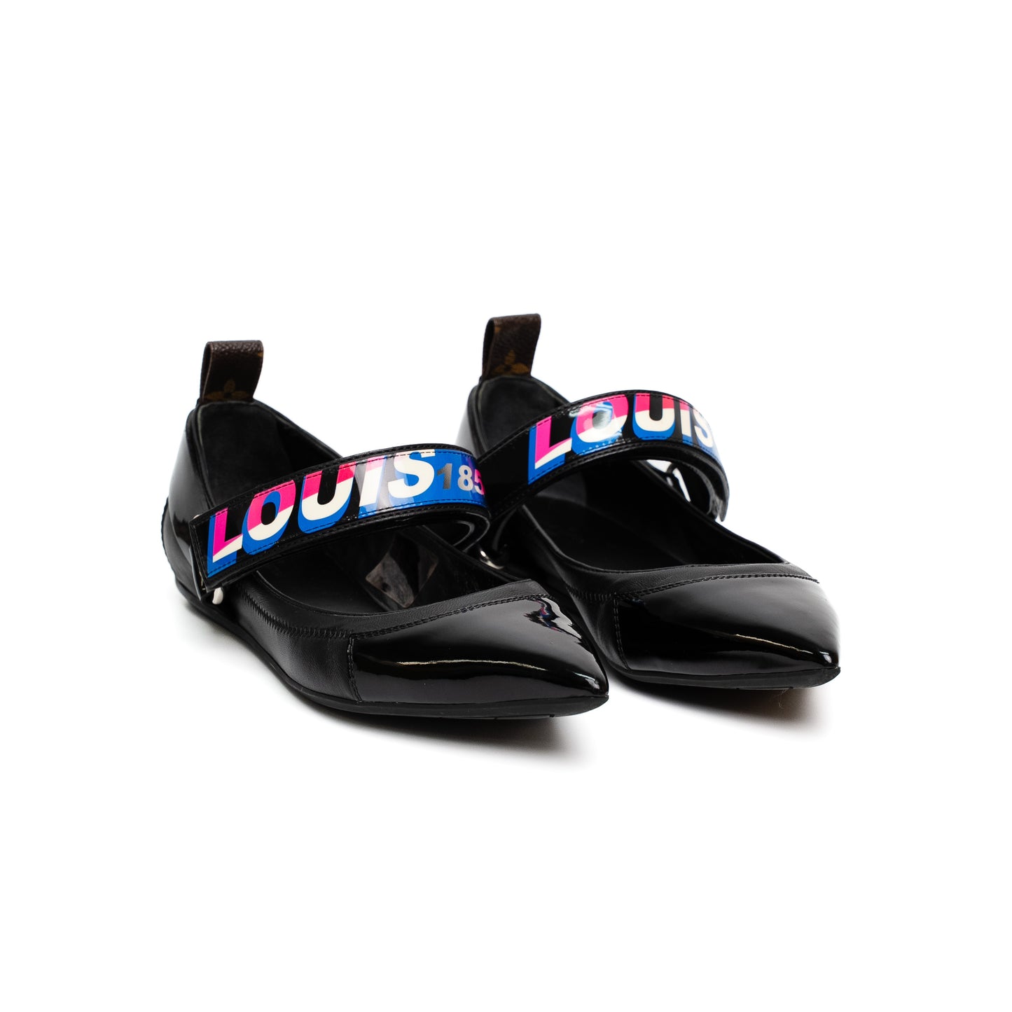 Louis Vuitton Race Logo Pointed Toe Flats