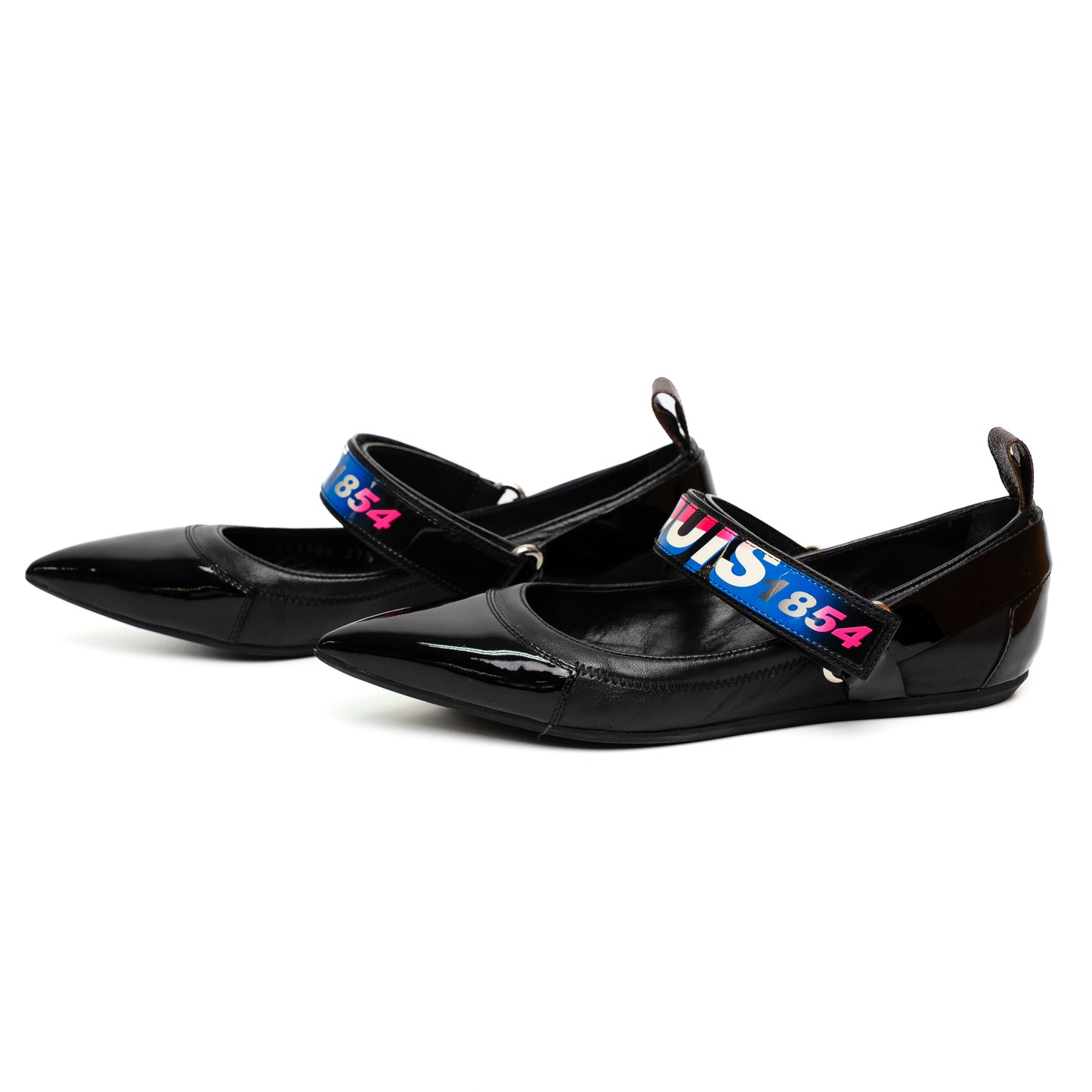Louis Vuitton Race Logo Pointed Toe Flats