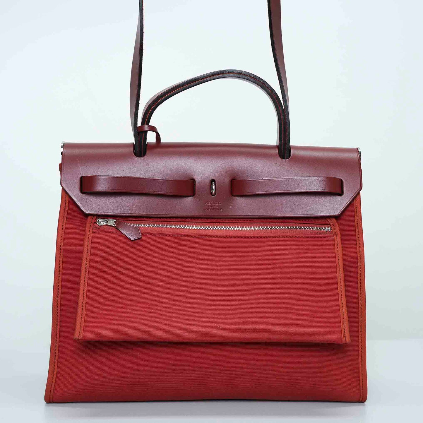 Hermès Herbag Zip 31 PM Rouge Grenat