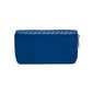 Bottega Veneta Cobalt Intrecciato Zip Wallet
