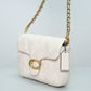 Coach Quilted Leather Shoulder Bag in Chalk