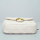 Coach Quilted Leather Shoulder Bag in Chalk