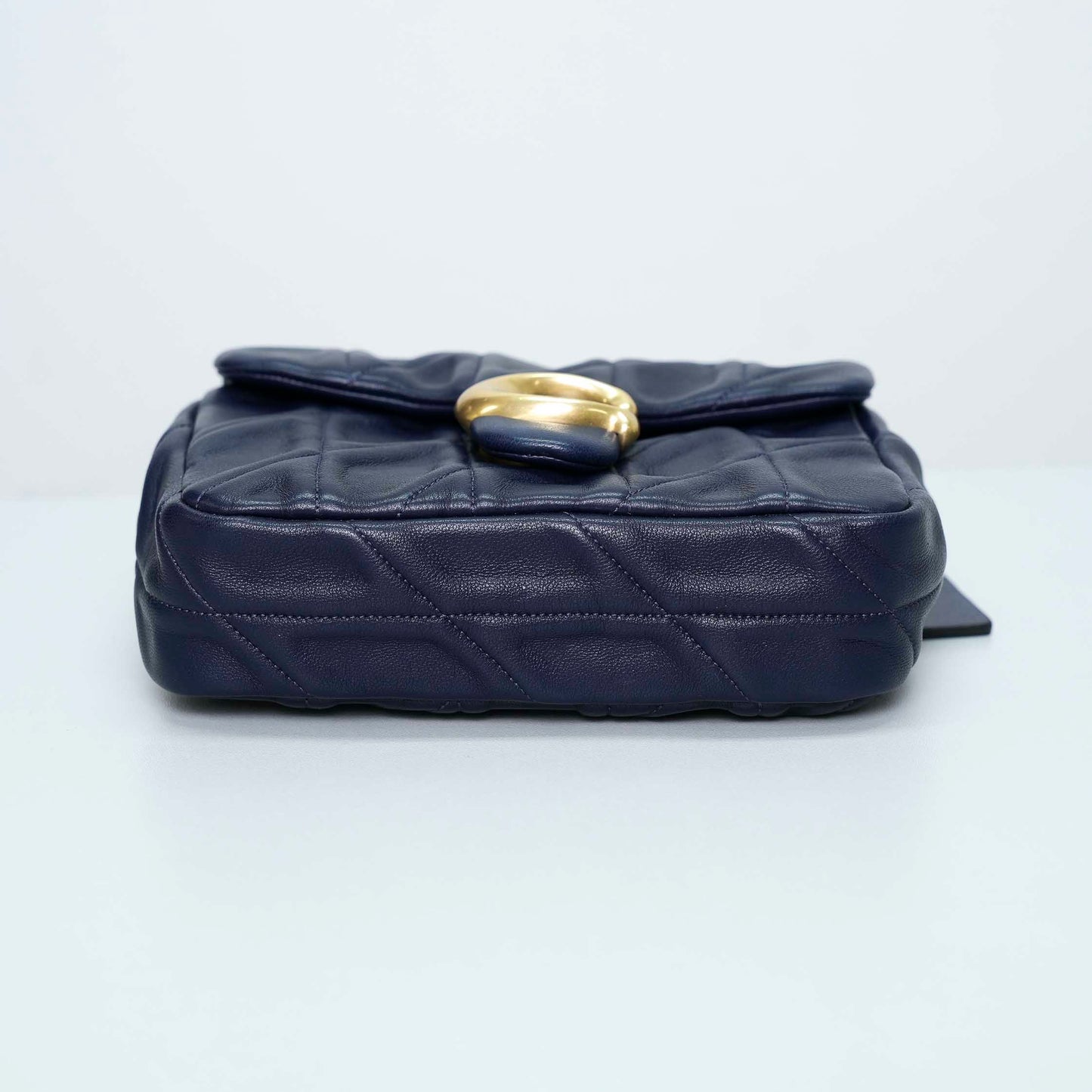 Coach Quilted Leather Shoulder Bag – Navy Blue