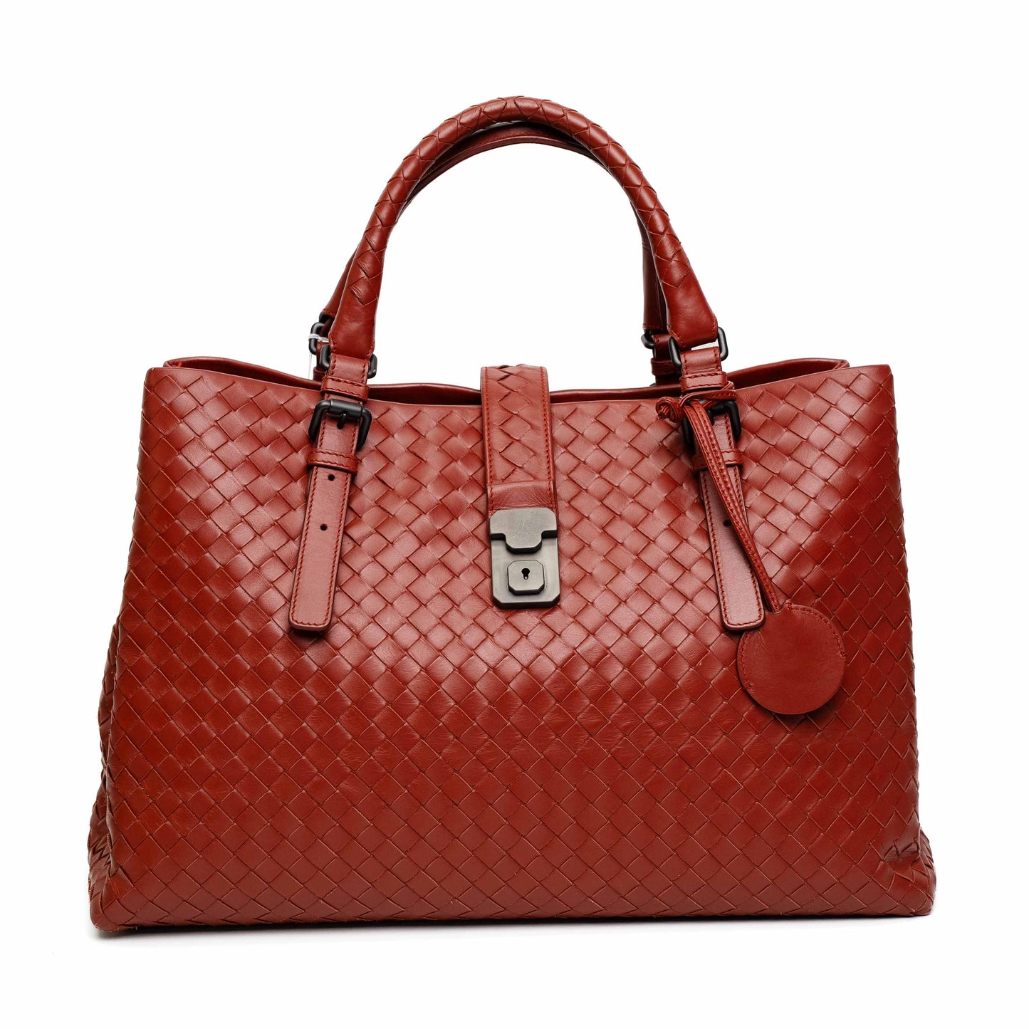 Bottega Veneta Small Roma Woven Satchel