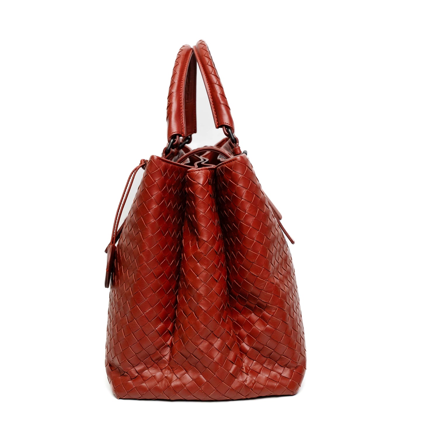 Bottega Veneta Small Roma Woven Satchel