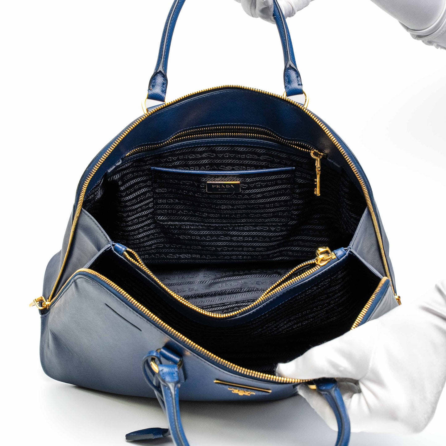 Prada Saffiano Lux Dome Tote XL