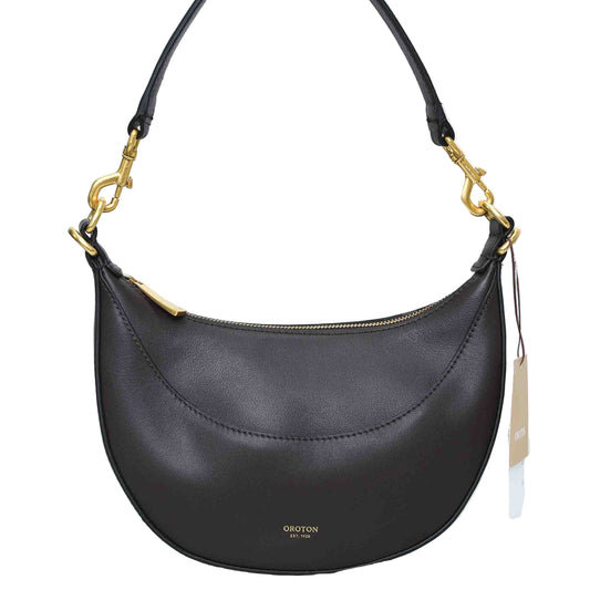 Oroton Florence Small Bag – Mahogany Leather