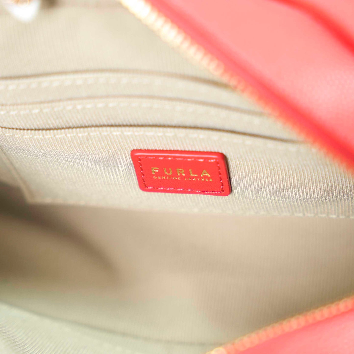 Furla Mini Tangerine Leather Bag