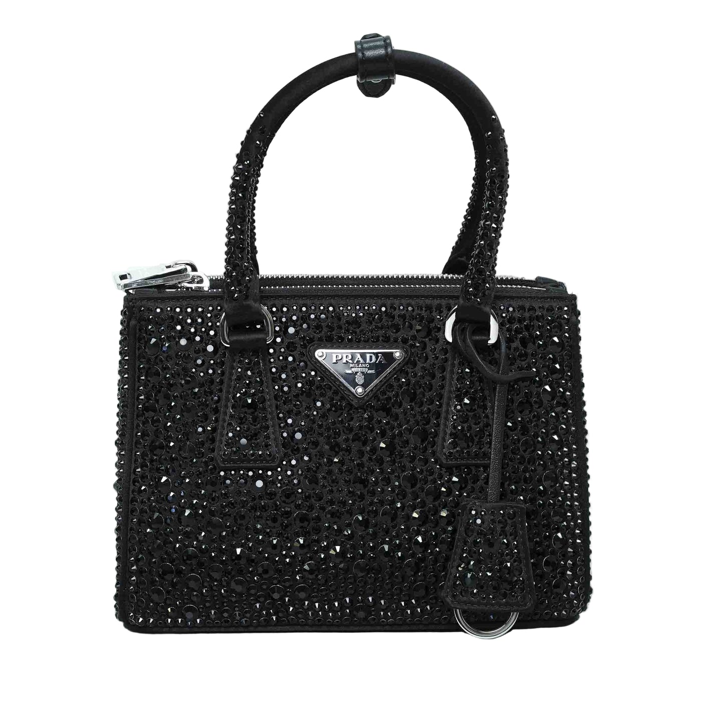 Prada Galleria Crystal-Embellished Mini Bag